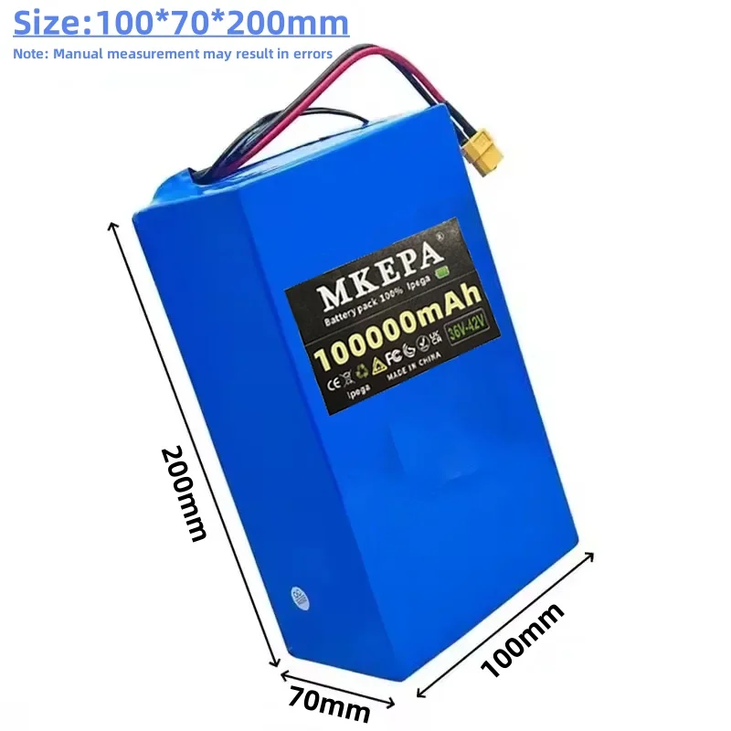 36V 100Ah Li-ion Battery｜Built-in BMS Protection 10S6P for Electric Scooter