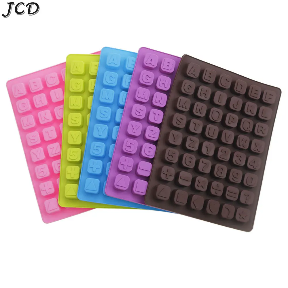 JCD Silicone Cake Mold 26 English Alphabet Letters Chocolate Ice Cube Candy Maker Tray Pan Handmade Diy Decorating Tools Mould