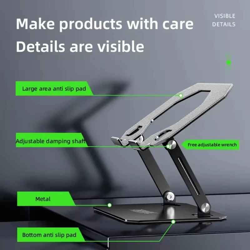 Adjustable Tablet Stand for Long Hours Use in Bedroom or Office Lightweighted 601F