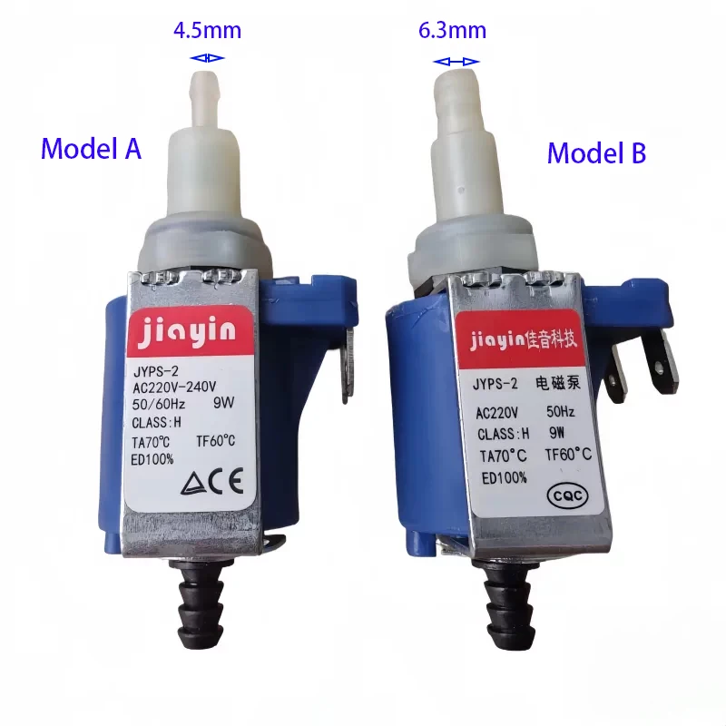 JYPS-2 AC 220V-240V 9W Micro Electromagnetic Pump, 3Bar 60 CC/min Plunger Water Suction Pump