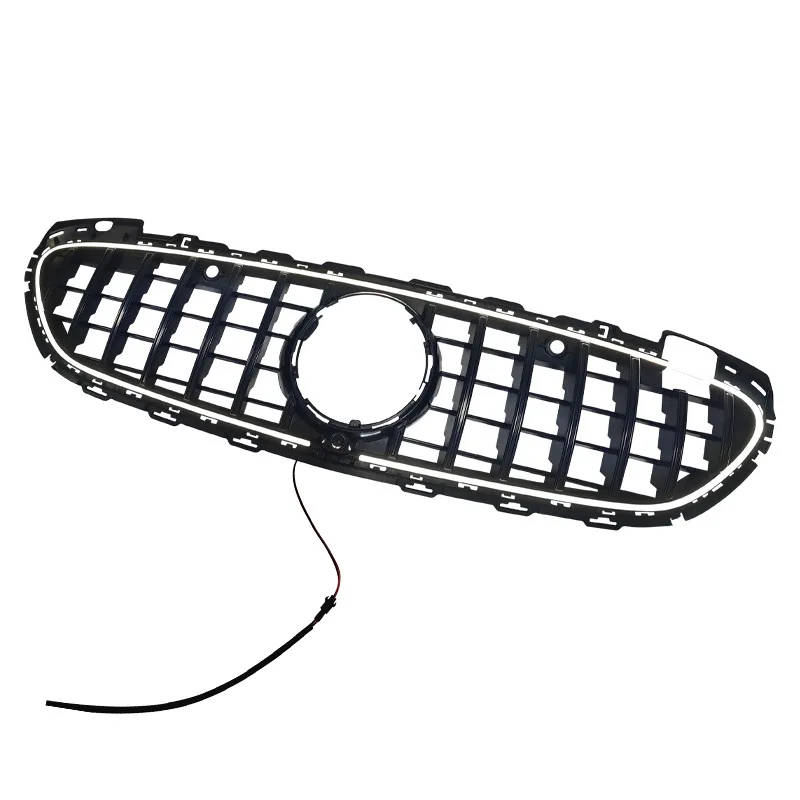 2022 Voor Mercedes Benz C-Klasse W206 C260L C300L Front Bumper LED Verlichtingsrooster Lamp Racing Grills Body Kit ABS