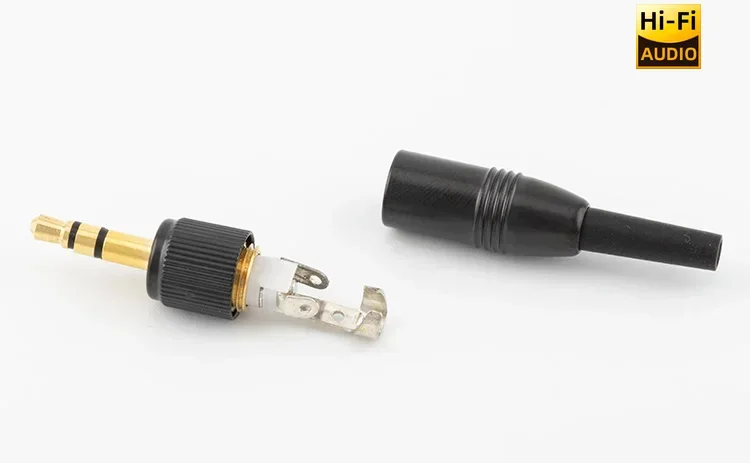 ■   5 قطعة أسود 3.5 مللي متر ستيريو المسمار قفل الصوت قفل موصل ل Sennheiser سوني نادي Audio2000s D11 Mic قطع الغيار محول القابس