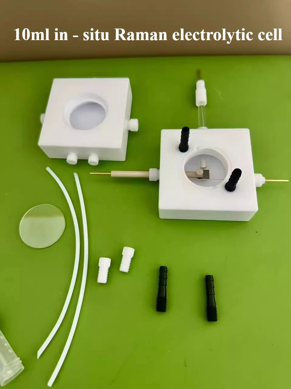 10 مل في - خلية التحليل الكهربائي Situ Raman مع مكونات PTFE - معدات كهروكيميائية عالية الجودة #1