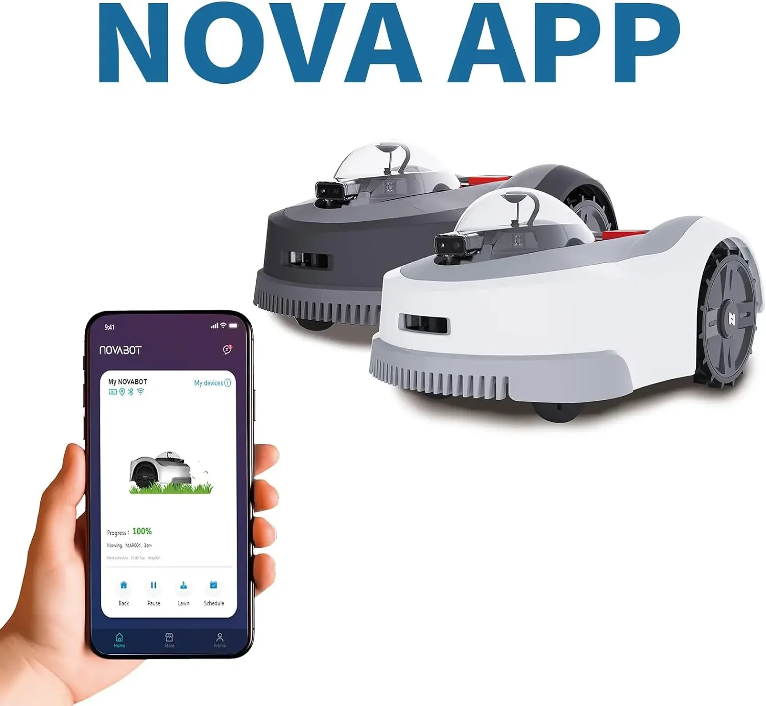 Wireless AI Driven Robotic Lawn Mower 3000sqm Coverage with Vision Intelligent Mower for Yard Garden