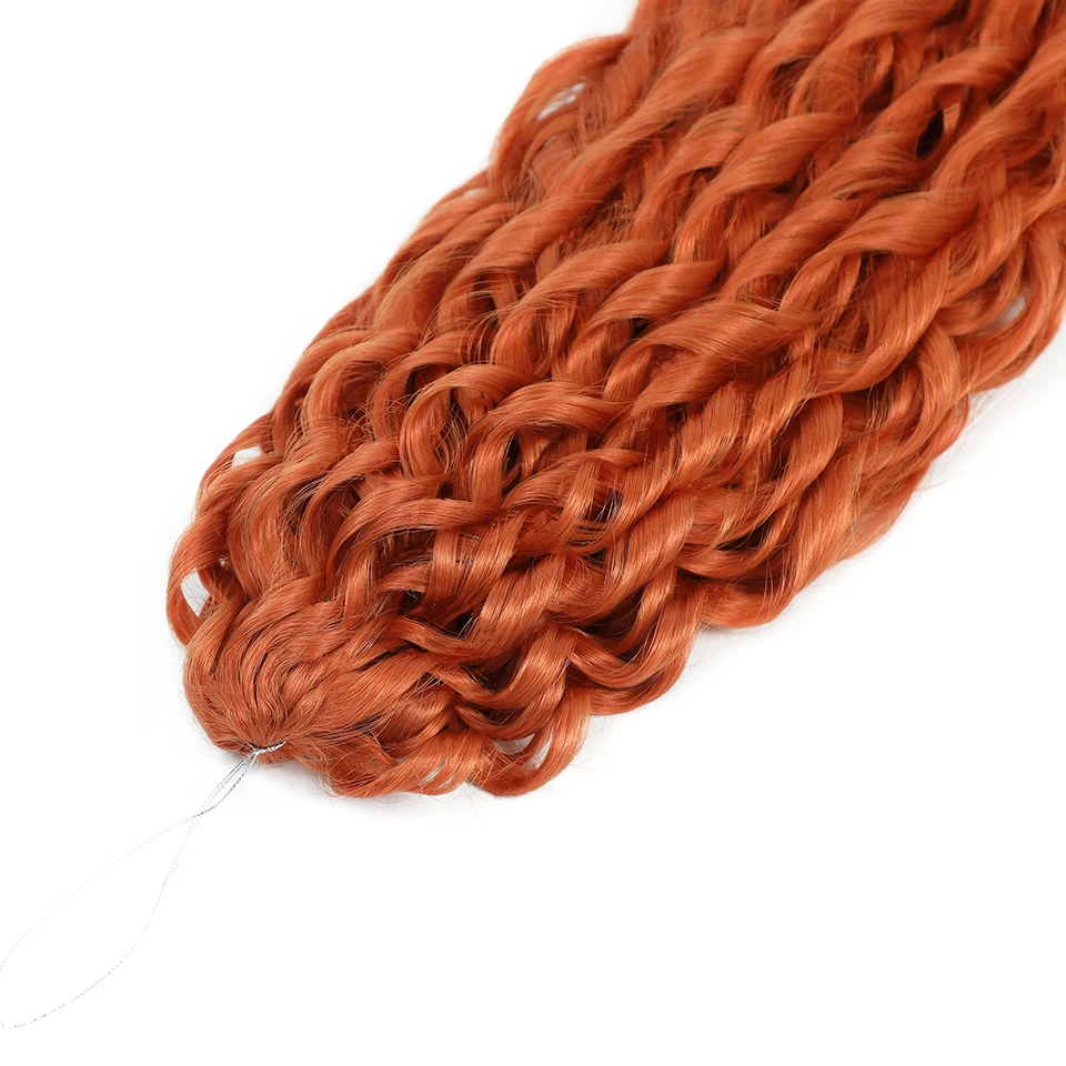Burgundy Jessica Curls Braiding Hair Extension Synthetic Loose Water Wave Twist Crochet Hair 22 Inch Red Green Crochet Braids image 5