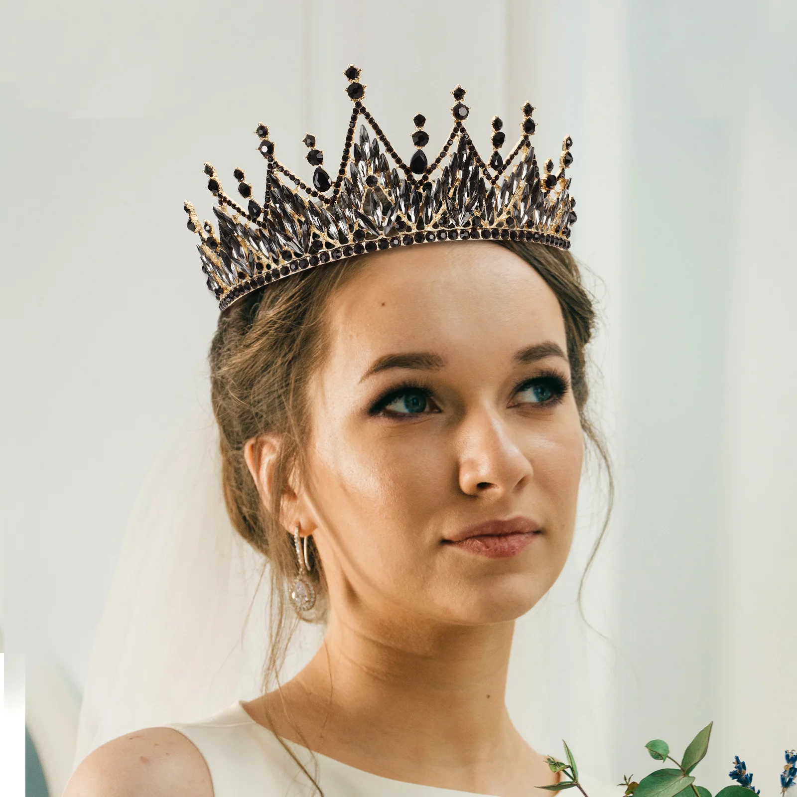 

Crown Headpiece Hair Accessories Bachelorette Crown Decorative Tiara Zirconia Bridal Tiara Prom Homecoming Tiaras Women