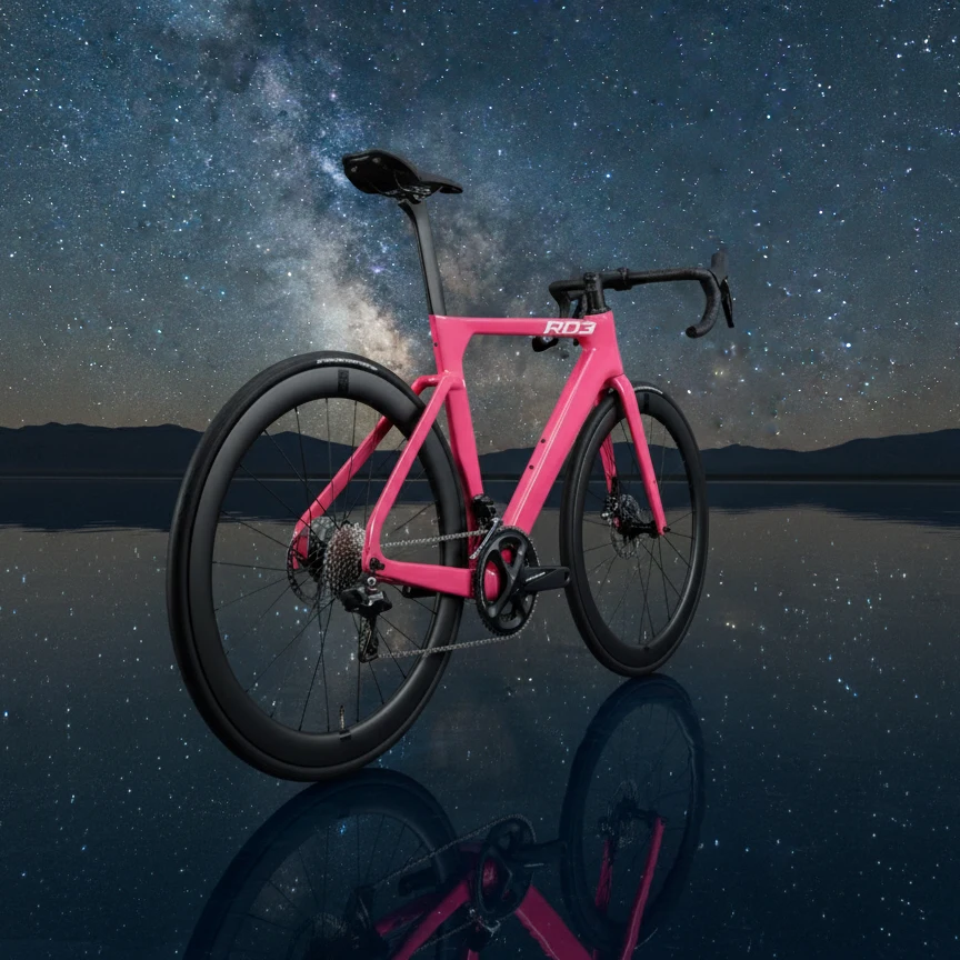 Bicicleta de Carretera Ligera de Carbono Aero, Material de Fibra de Carbono, Cuadro Aerodinámico Gen3, Bicicleta de Carreras de Alta Velocidad para Adultos