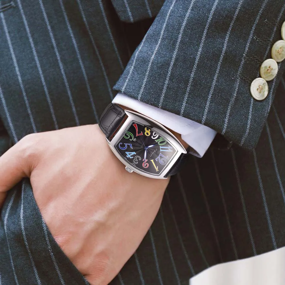 CHENXI Orologi da uomo Orologio digitale con calendario Cintura per il tempo libero Movimento al quarzo Orologio alla moda per uomo Relogio