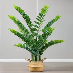 Artificial Large Banyan Branch Green Plant False Leaf Tropical Rain Forest Garden Outdoor Living Room Home Decoration 65 New