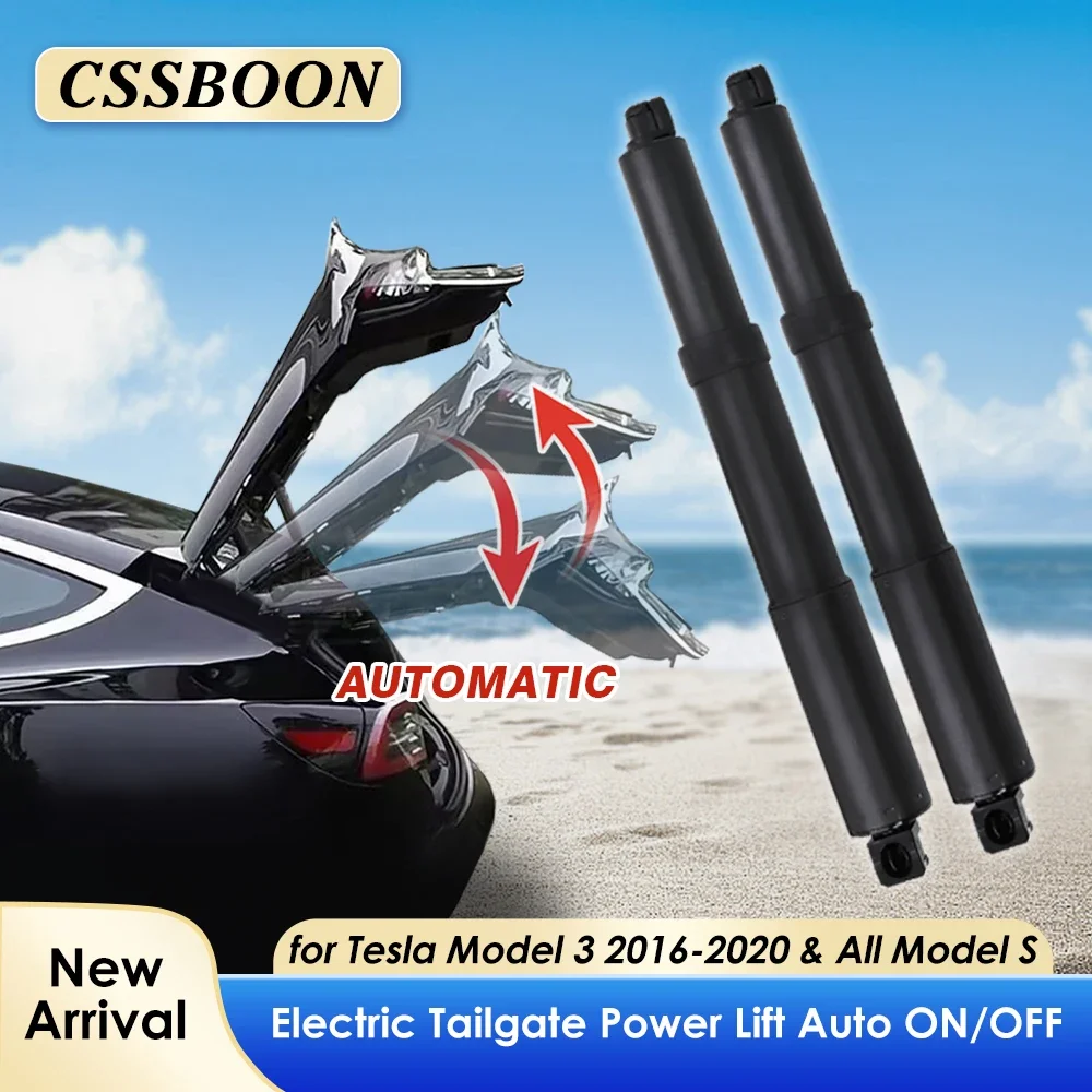 

CSSBOON Auto Electric Tail Gate Lift for Tesla Model 3 2016 Model S Anti Pinch Lock Powered Rear Trunk Door Soft Opening Close
