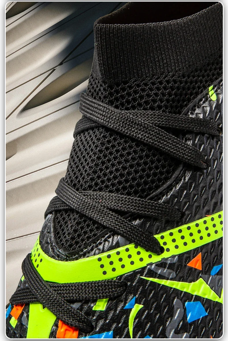 Neue Herren-Fußballschuhe Professionelle Outdoor-Sportschuhe Rutschfeste Trainingsschuhe Sneakers Rasen-Fußballstiefel Ultraleicht Unisex – Detail 5