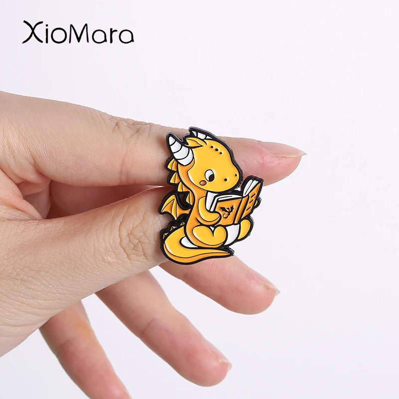 Cartoon Book Lover Themed Enamel Pins Book And Kindle Brooches Fashion Lapel Badge Backpack Clothes Jewelry Gift for Friends