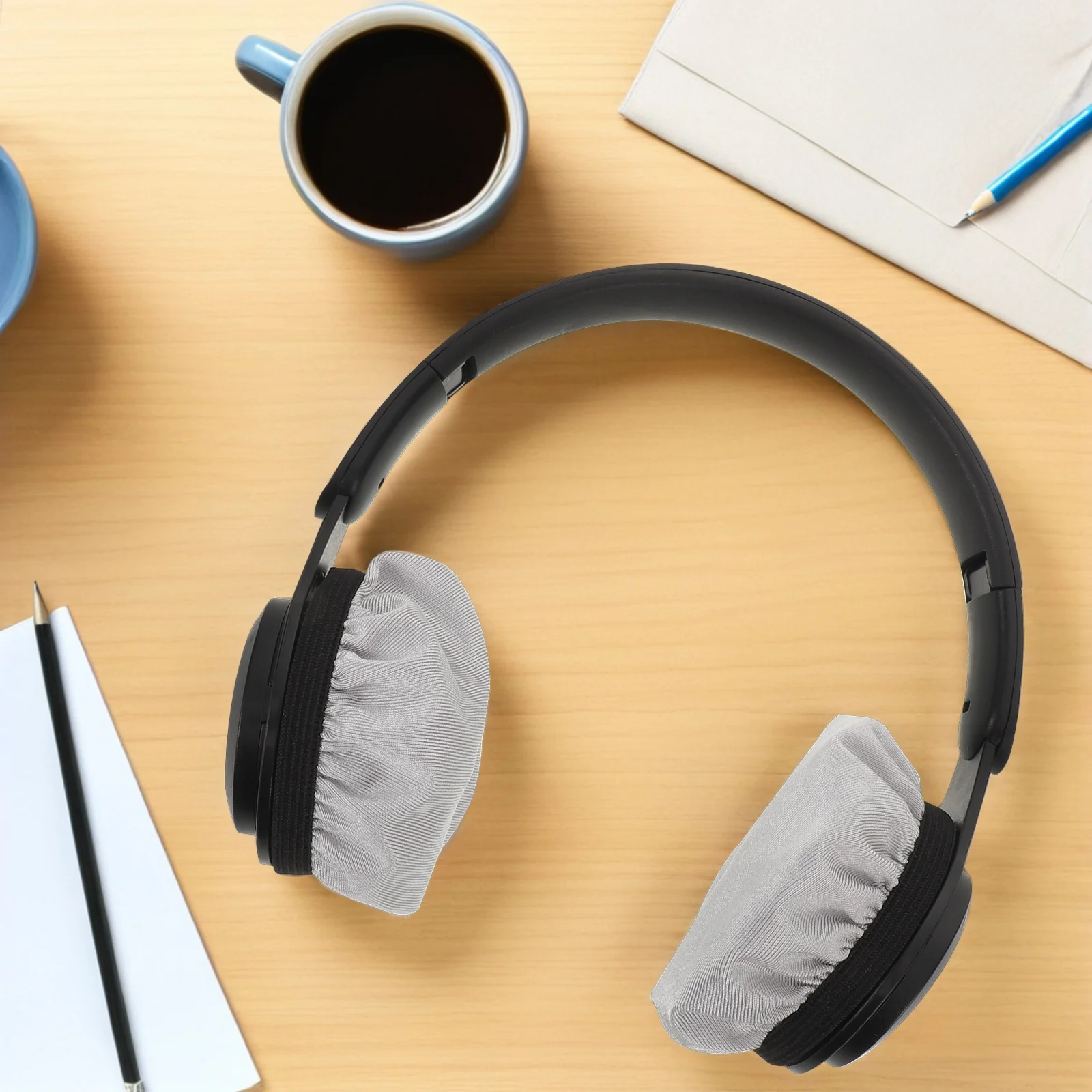 

10pcs Headphone Dust Covers Stretchable Washable Earpad Protectors For Over-Ear Headsets Reusable Headphone Accessories