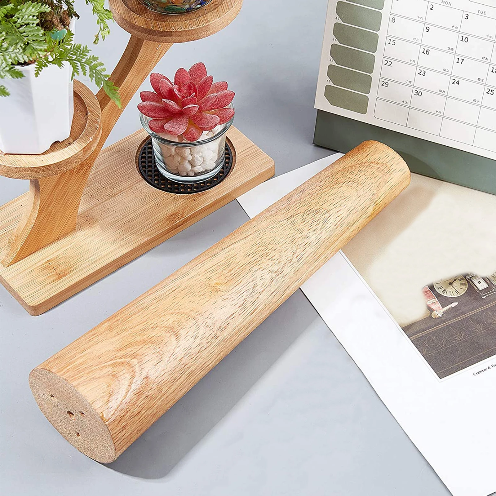 Adjustable Step Mandrel Tool - Stainless Steel/Rigid Plastic/Wooden Bangle & Bracelet Sizer for Ring Resizing, Wire Wrapping