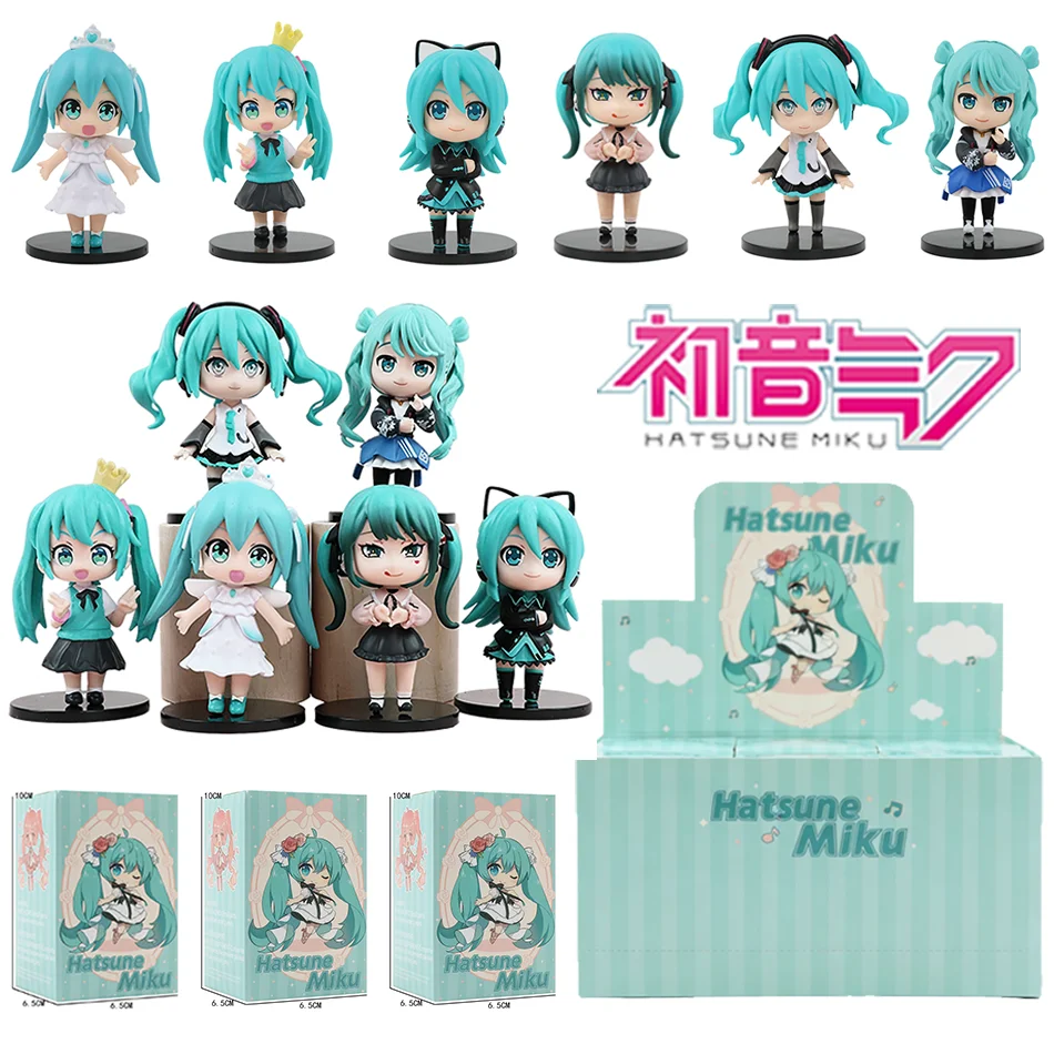 

Новая популярная коллекционная фигурка Hatsune Miku Q-версии в закрытой упаковке, классическая модель, декоративная игрушка, подарок для детей на праздник