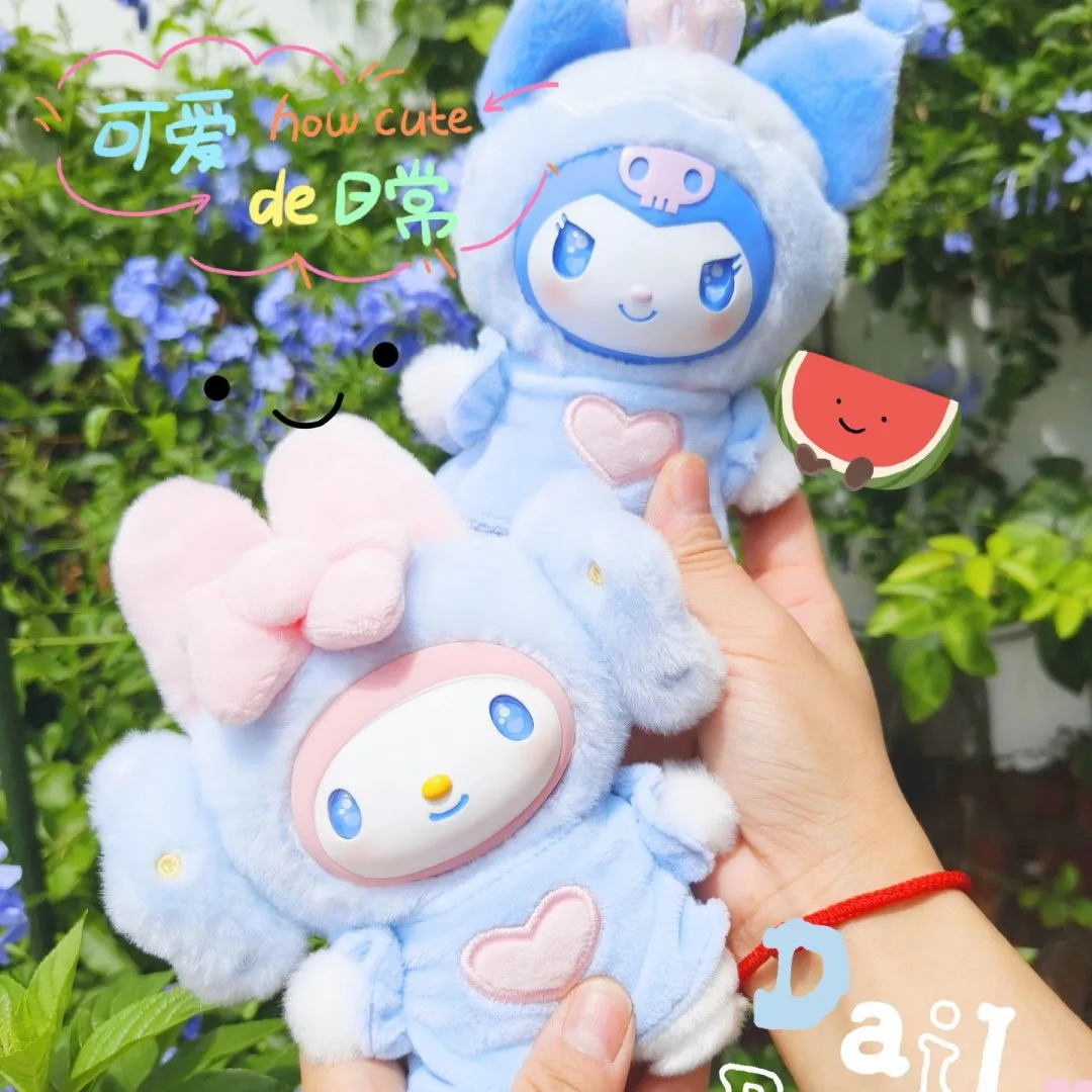 

Kawaii Sanrio Blue Flutter Series виниловая плюшевая глухая коробка для лица Kuromi Hellokitty My Melody сумка подвеска украшение подарок на день рождения