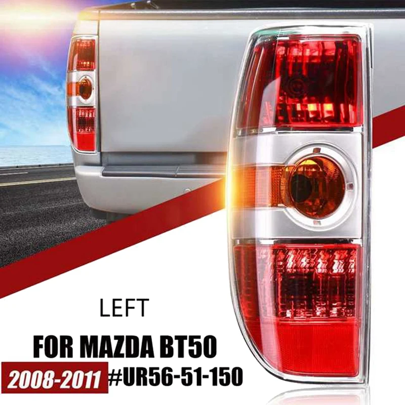 Tylne światło światło hamowania lampa tylna do samochodu Mazda BT50 2007-2011 UR56-51-150 UR56-51-160 z wiązką przewodów po lewej