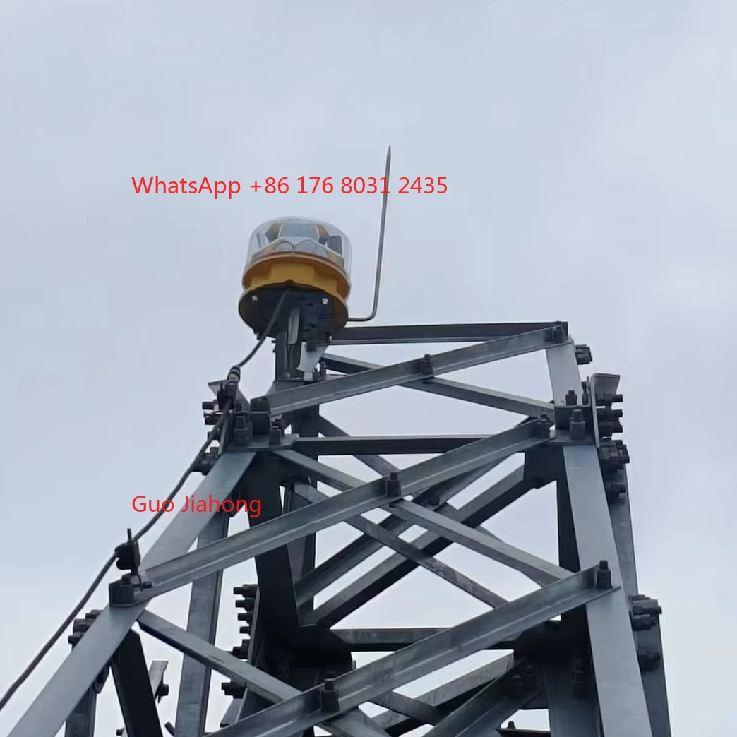 

Towers, Transmission Lines, Chimneys, Cranes, 24/7 White Flashing Operation Medium Intensity Obstruction Light Type a