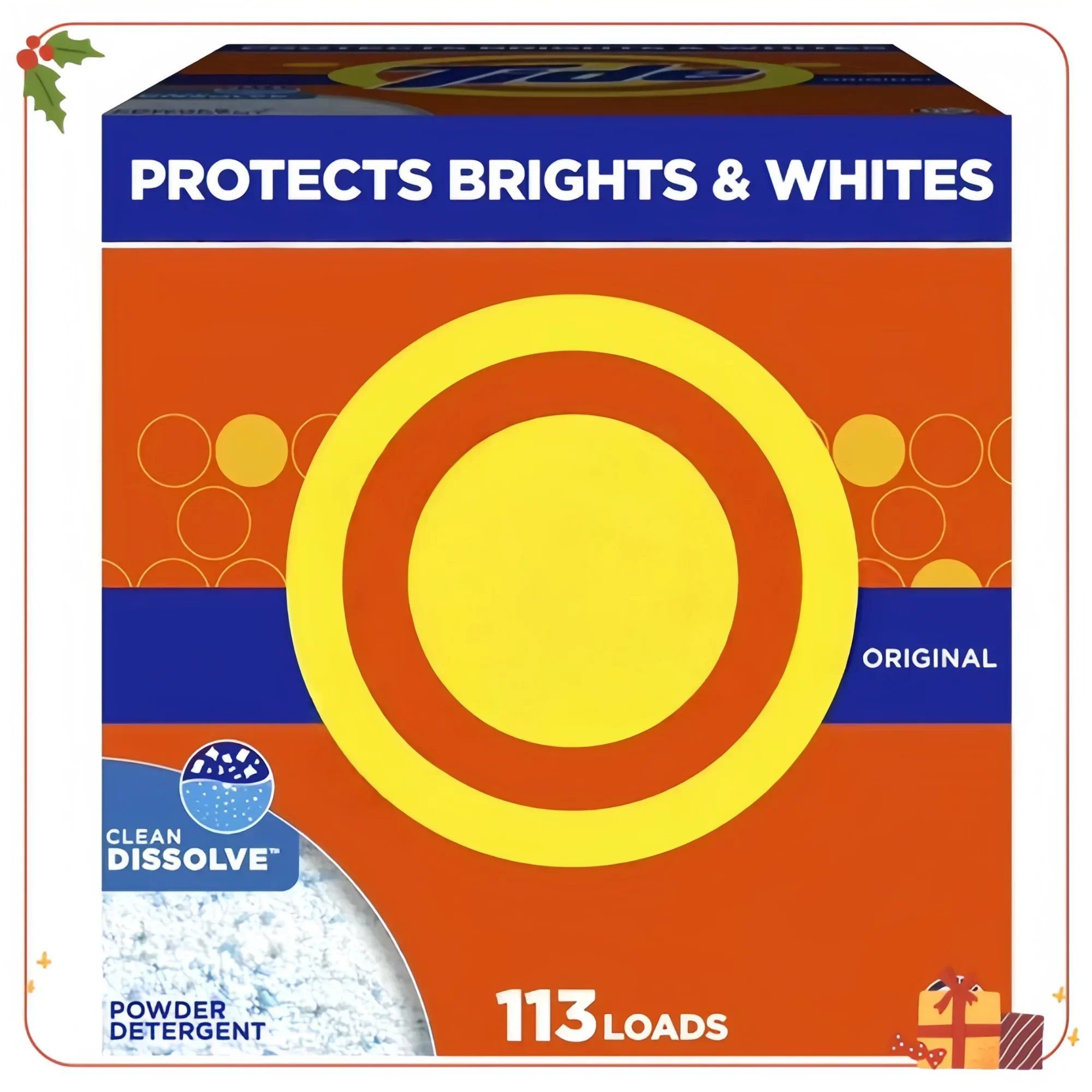 

129 oz Powder Laundry Detergent, Original Scent for 113 Loads, HE Compatible & Effective Stain Removal