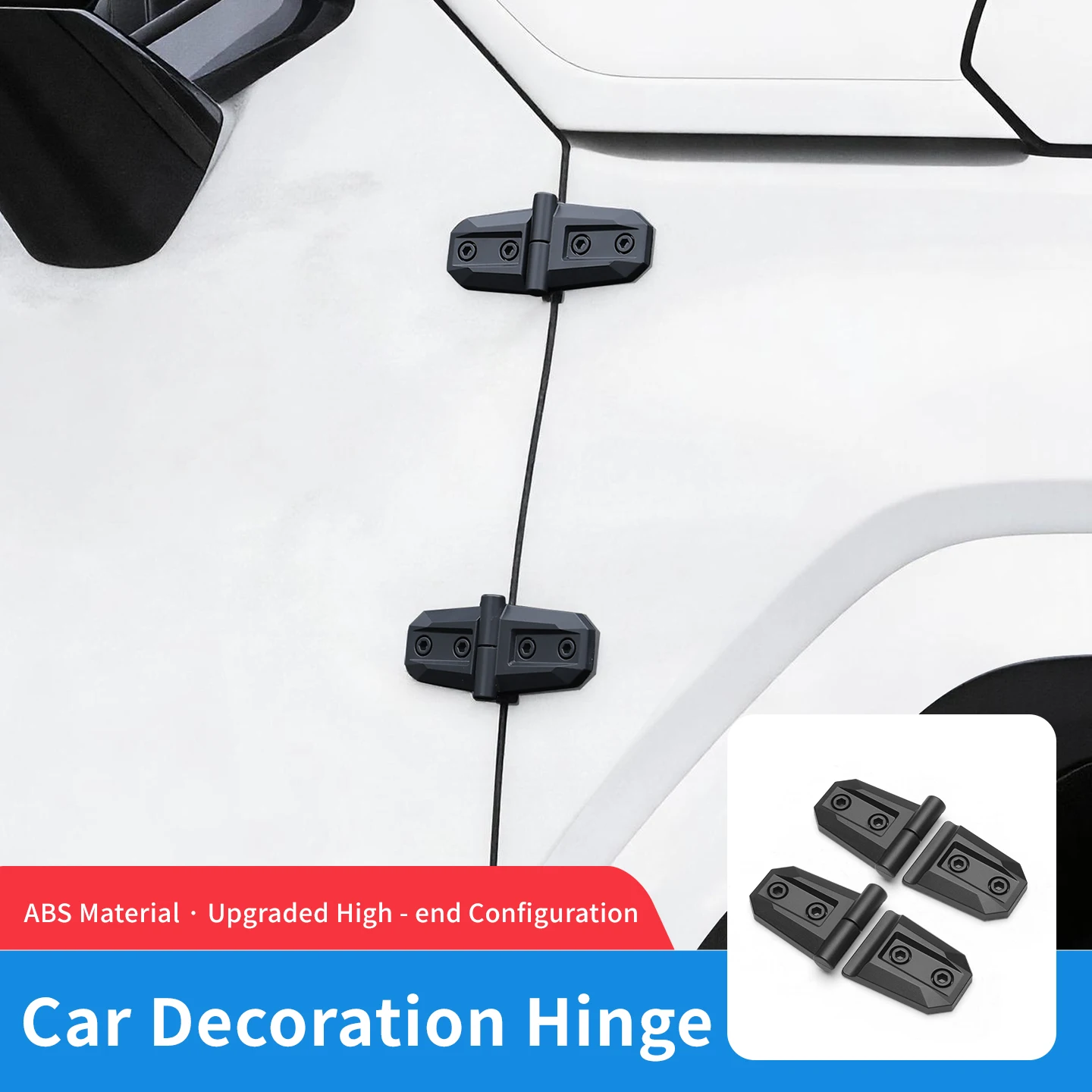 

ABS Engine Hood Door Hinge Decoration Cover For Daihatsu Mira Move Rocky Car Door Hinge Cover Auto Trim New Exterior Accessories