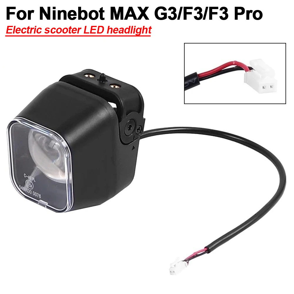 

Front LED Headlight for Ninebot MAX G3 F3 F3 Pro Electric Scooter Accessories High Brightness Front Lamp Replacement Light Part