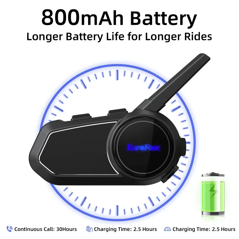 ملحقات خوذة الدراجة النارية مشاركة الموسيقى 6 راكب سماعة بلوتوث لاسلكية لاسلكية جهاز اتصال لاسلكي