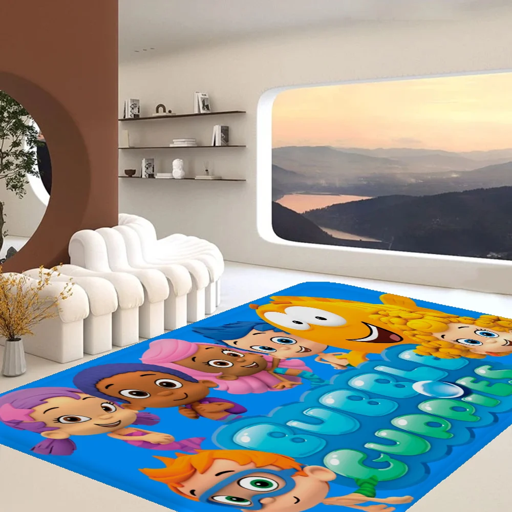 

Bubble Guppies Floor Mat Bathroom Mat Anti-slip Absorb Water Long Strip Cushion Bedroon Mat Welcome Doormat