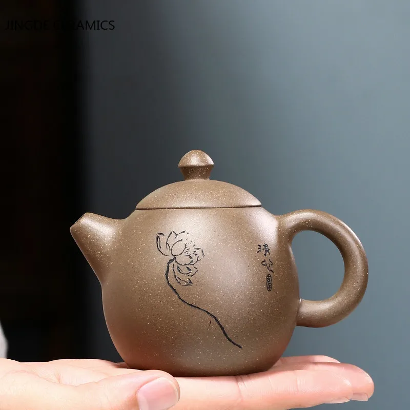 Yixing Tea Pot Dragon Egg Purple Clay Teapot Beauty Kettle Raw Ore Handmade Tea Set Authentic Chinese Tea Ceremony Drink Set