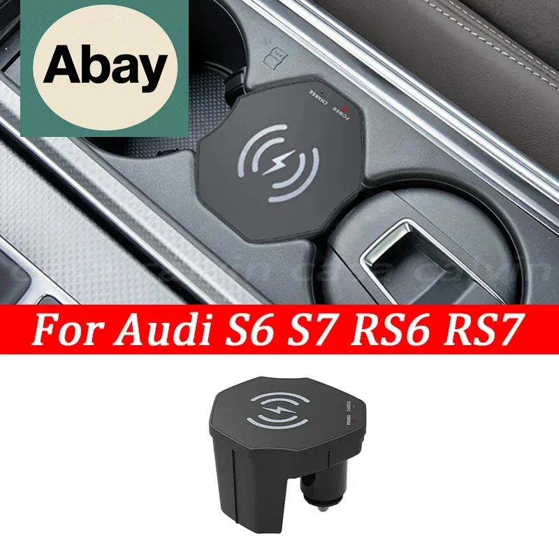 

Fit For Audi A6 A7 S6 S7 C8 RS6 RS7 2019 2020 2021 2022 Car Mobile Phone Wireless Char Modified Interior Decoration accesorios