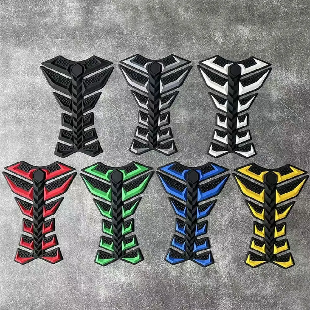 

1PC Motorcycle Tank Anti-Slip Decorative Decal (21cm/8.27in) - Multi-Color Stylish Protective Pad for Bike Fuel Tank