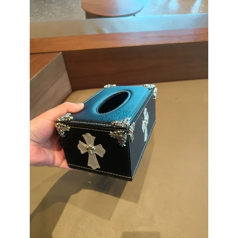 

Коробка для салфеток из крафт-бумаги в стиле кросс-дизайн для гостиной, спальни, автомобиля, офиса