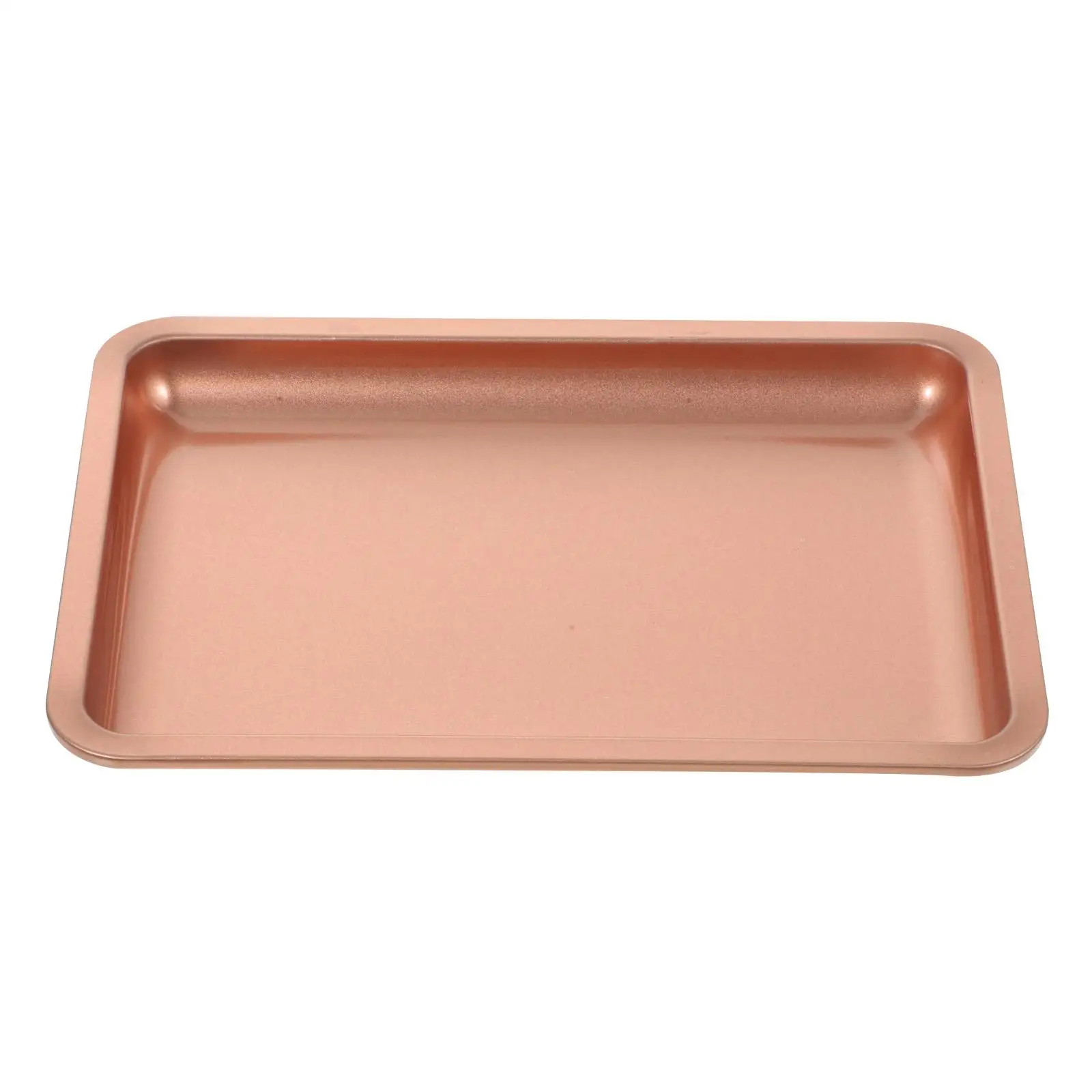

Stainless Steel Jewelry Tray Pink Nail Tool Plate Metal Display Storage Organizer Trinket Holder Household Accessories
