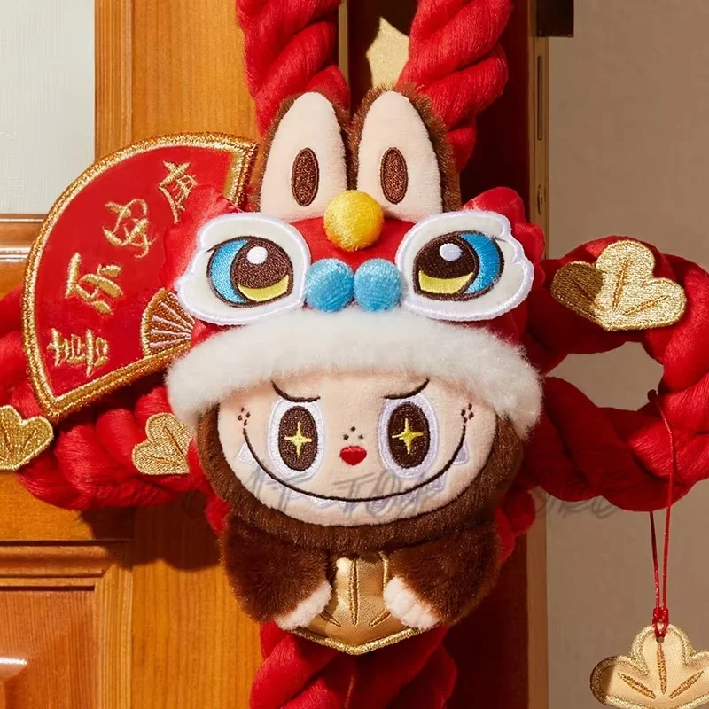 Ppmt Golden Snake New Year Series Labubu The Monsters Door Hanging Trendy Door Decor Ornament Kawaii New Year Festival Gift