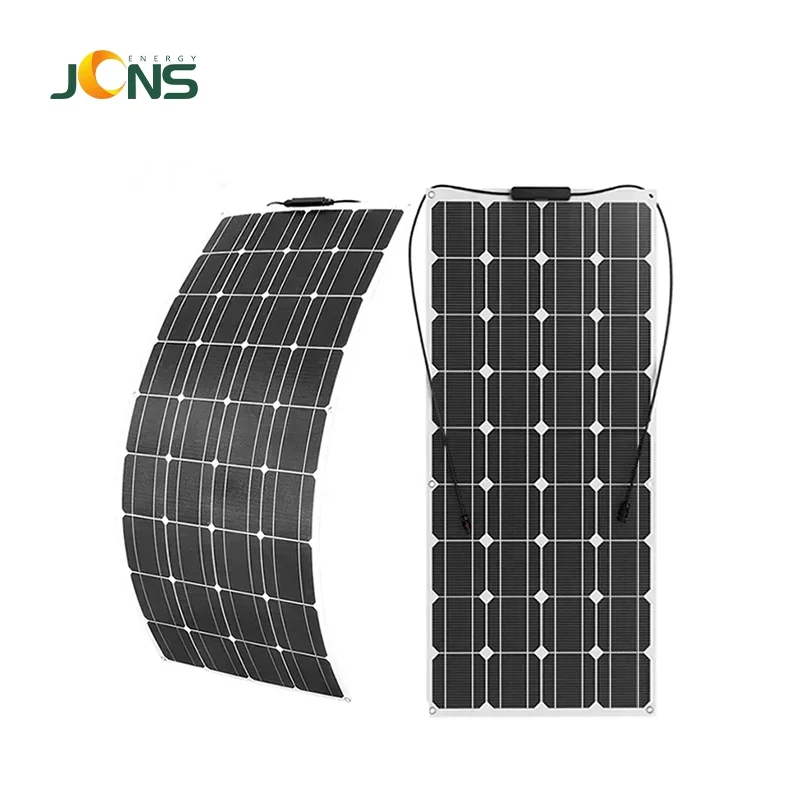 Portable 36V 200w 200 Watt ETFE Monocrystalline Flexible Solar Panel For Caravan Boat