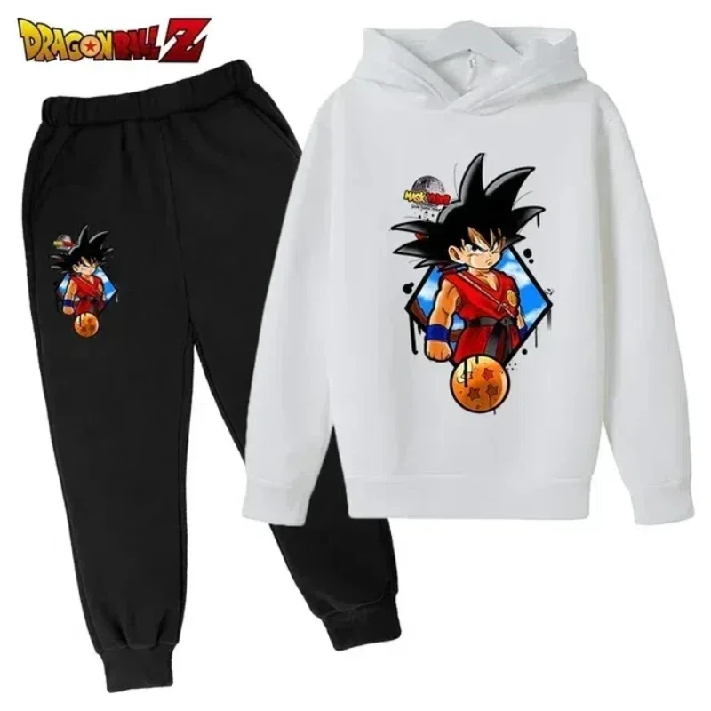 Boys and Girls Seven Dragon Ball Anime Hoodie Kids Cartoon Goku Sweatshirt Children's Simple Fashion Top Boys and Girls Clothing