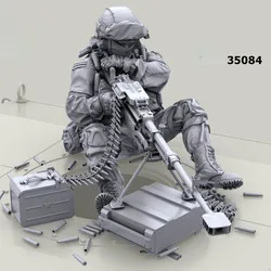 1/35 Die Cast Resin Figure Model Kit Diorama Unpainted Russian Army Soldier in Modern Fantry Combat Gear System Unassembled 080x