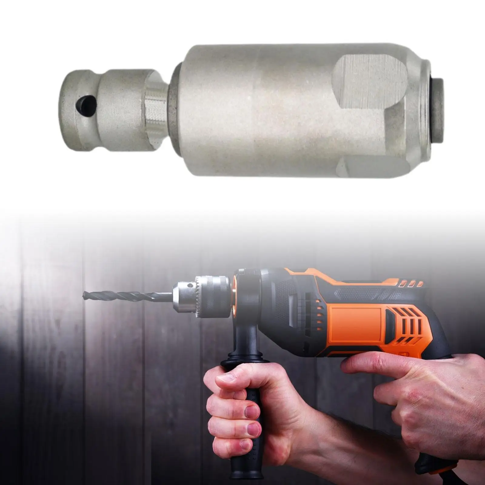 

Power Tool Conversion Head Iron Drill Adapter Converts Impact Wrench to Electric Hammer for Wall Chiseling Projects