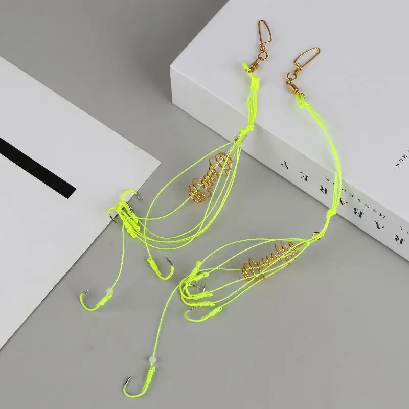 4 قطعة Isni المتفجرة هوك الخصر طبل الربيع الطعم هوك مكافحة لف الفضة الكارب و Bighead الأسماك مجموعة الصيد اكسسوارات #4