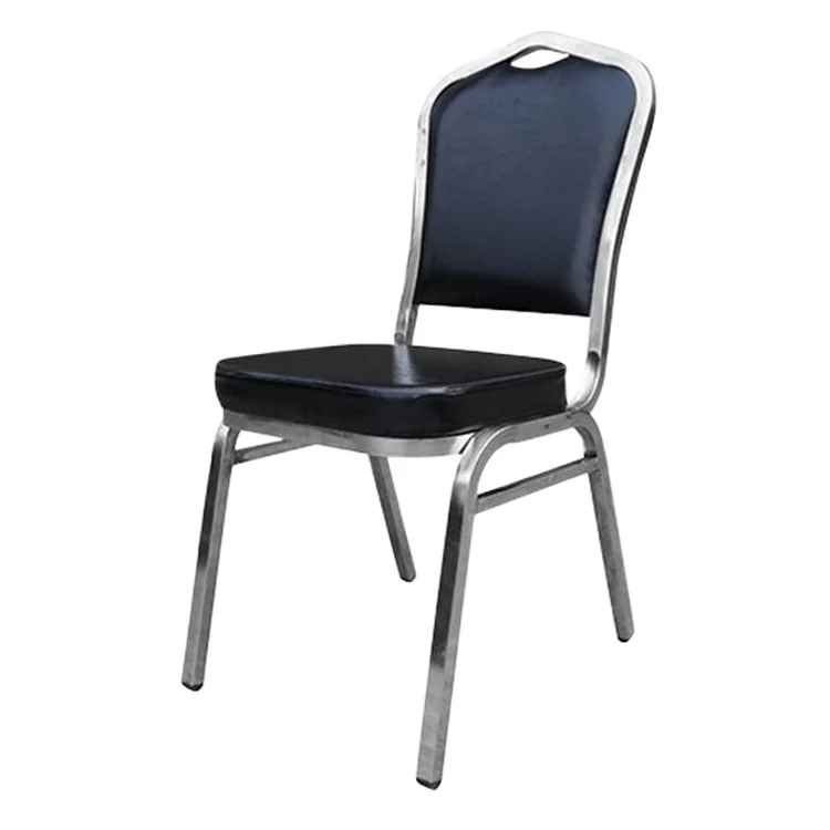 Factory Outlet Hotel Banquet Hall Iron Plating Dining Chair Wedding Lobby Restaurant Huiyi Leather Soft Furniture