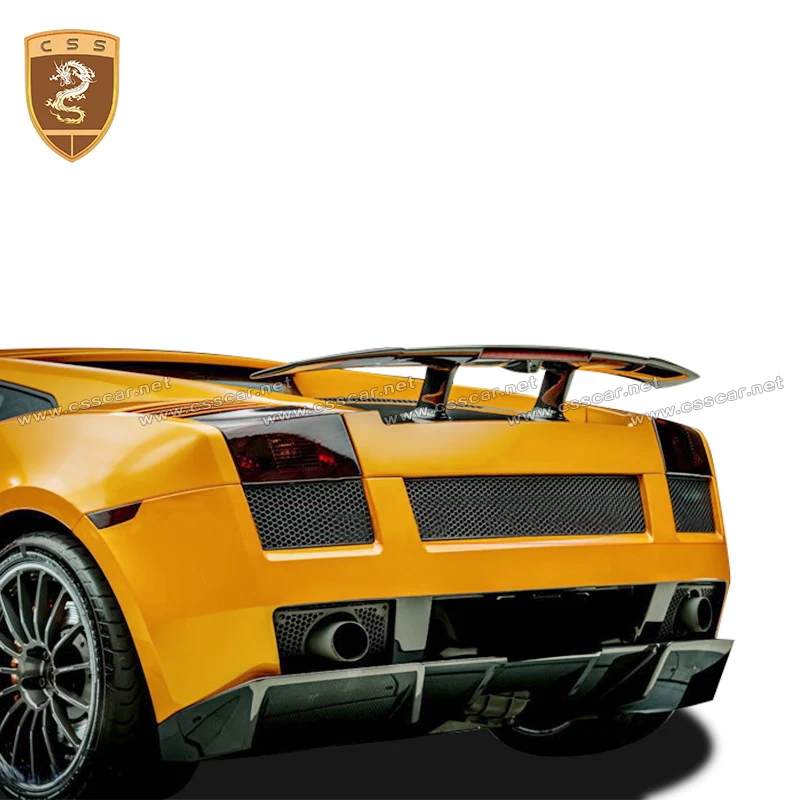 

2004 2005 2006 2007 Задний бампер-диффузор в стиле DC LP550, сплиттер-накладка для Lamborghini, защитный обвес из карбона