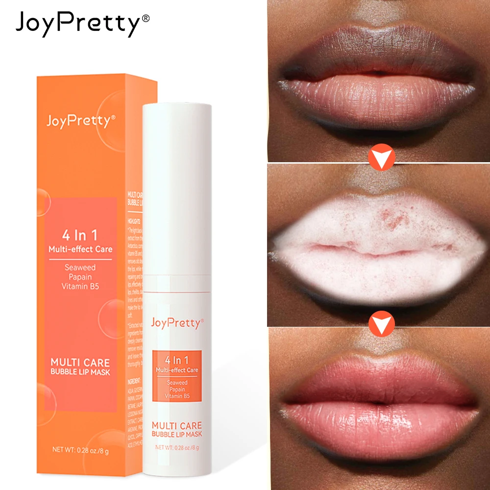 JoyPretty Bubble Lip Balm Lightening Dark Lip Mask Gloss Oil Makeup Exfoliating Clean Moisturizer Beauty Health Lip Care Product