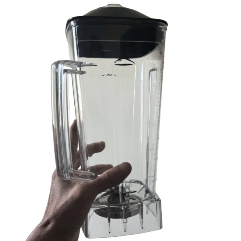 64 OZ White Transparent Blender Container for SILVER CREST Replacement Blender Cup with Lid and Blades