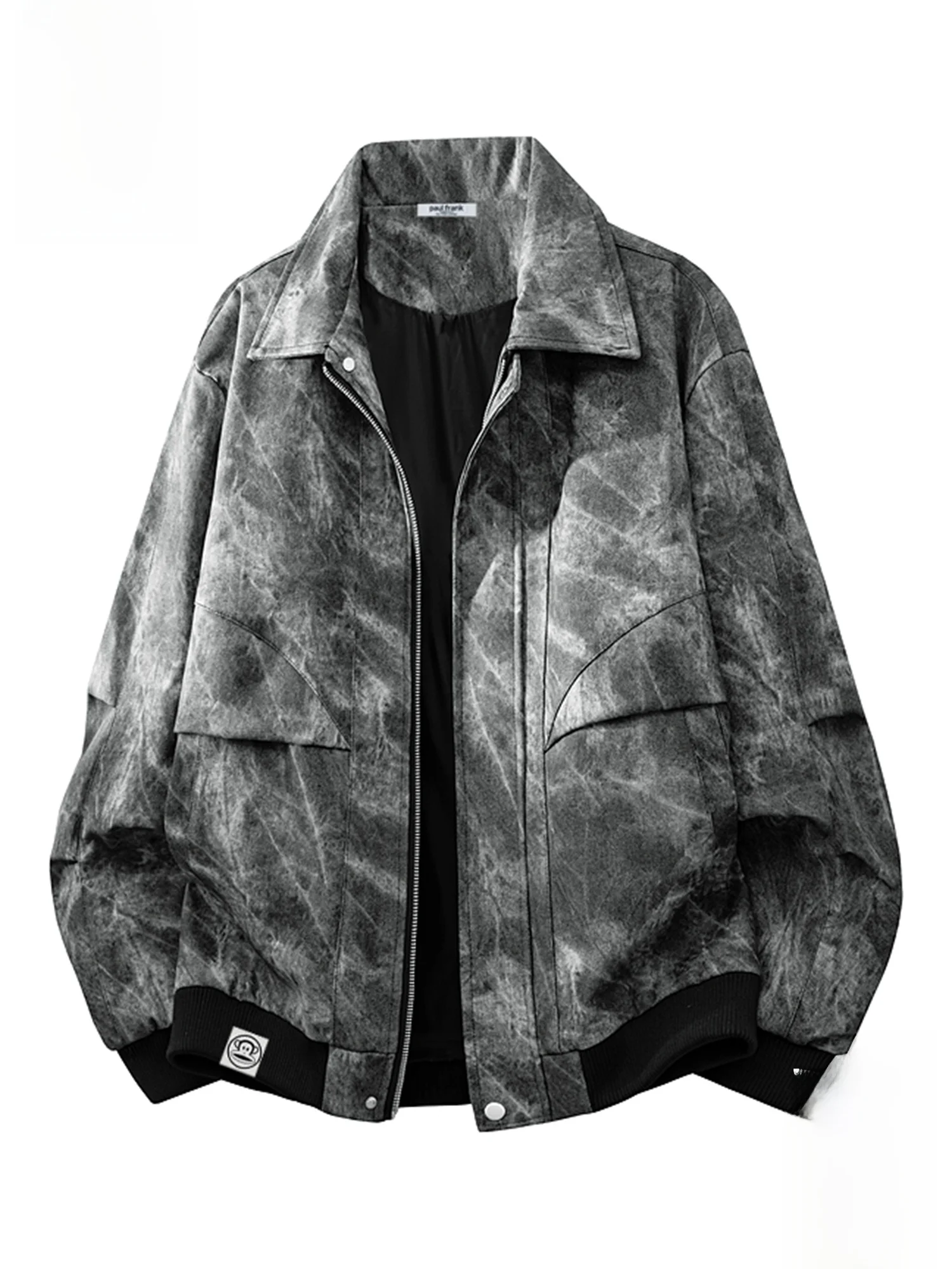 

Мужская зимняя куртка Paul Frank свободного кроя с воротником, в стиле ретро, с принтом обезьяны, на молнии, с длинными рукавами