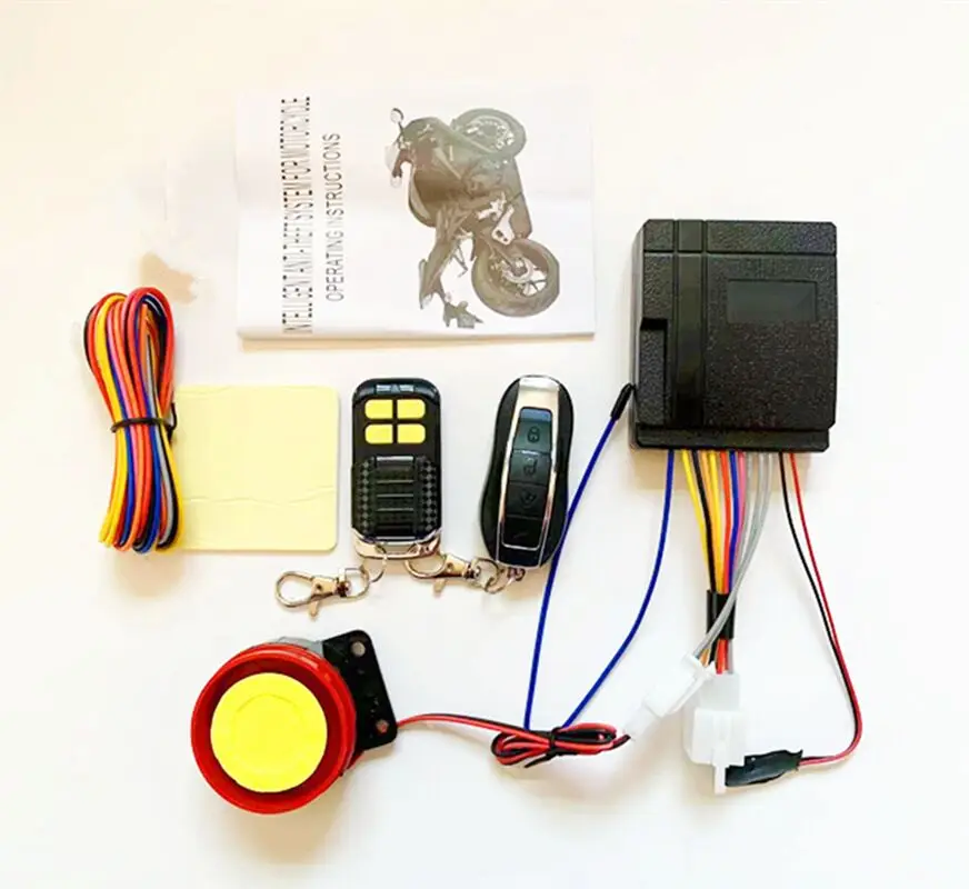 Wholesale Hotsale Universal Motorcycle Security Alarm System Waterproof 125dB Remote Control Anti Theft One Way Motorcycle Alarm