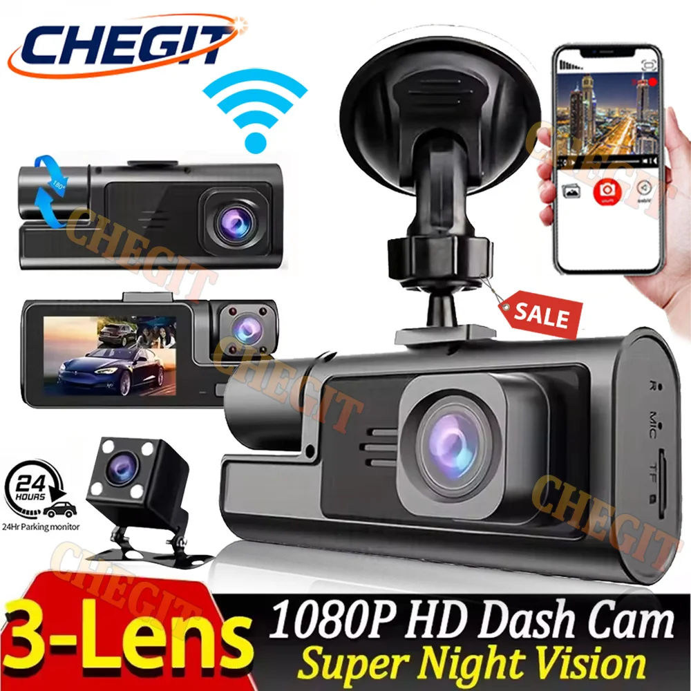 3 Lens Wifi Dash Ca…