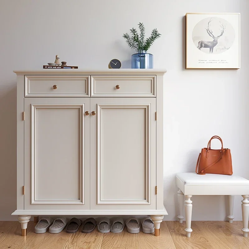 

Nordic White Shoe Cabinet Organizer Luxury Wooden Designer Shoe Cabinet Storage Home Armoire Chaussure Furniture Living Room