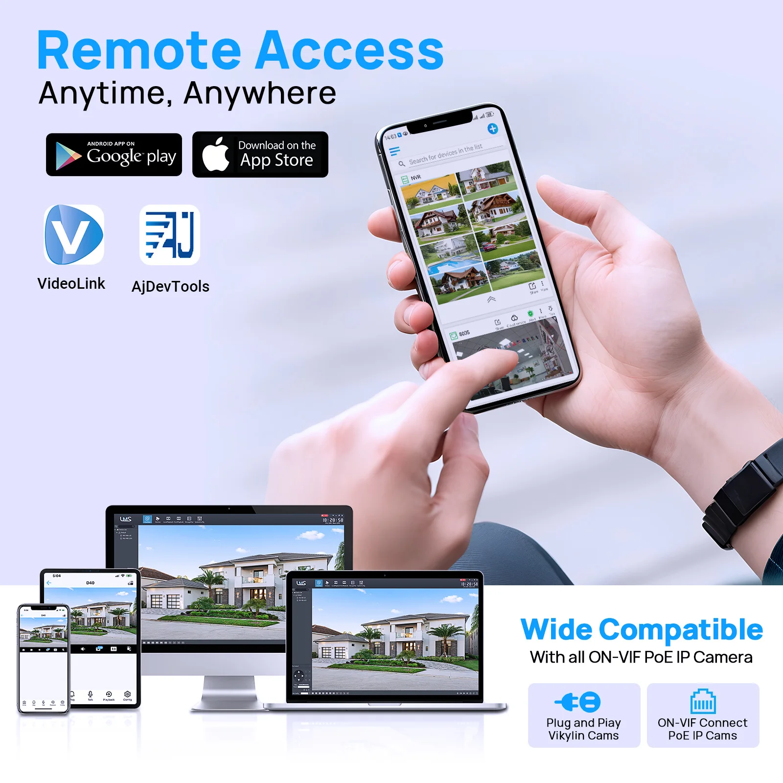 8MP Security CCTV Security System PG108H-8P 8ch 8POE With Hard Disk Network Video Recorder Support Two Way Communication Onvif
