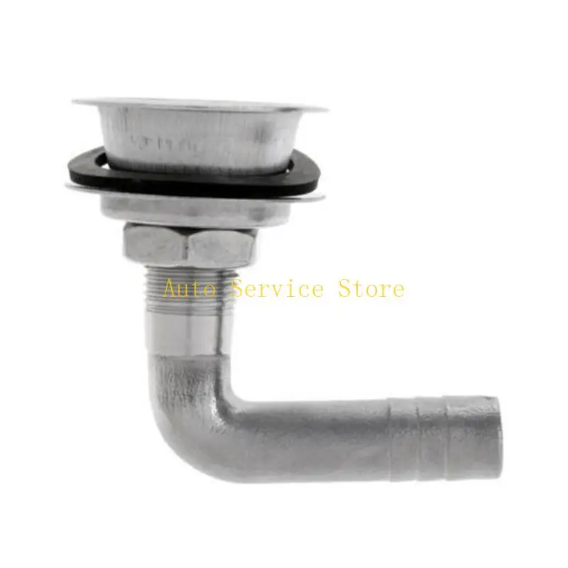 462A Yacht Bent Tube Gas Vent Elbow in Stainless Steel for Air Direction