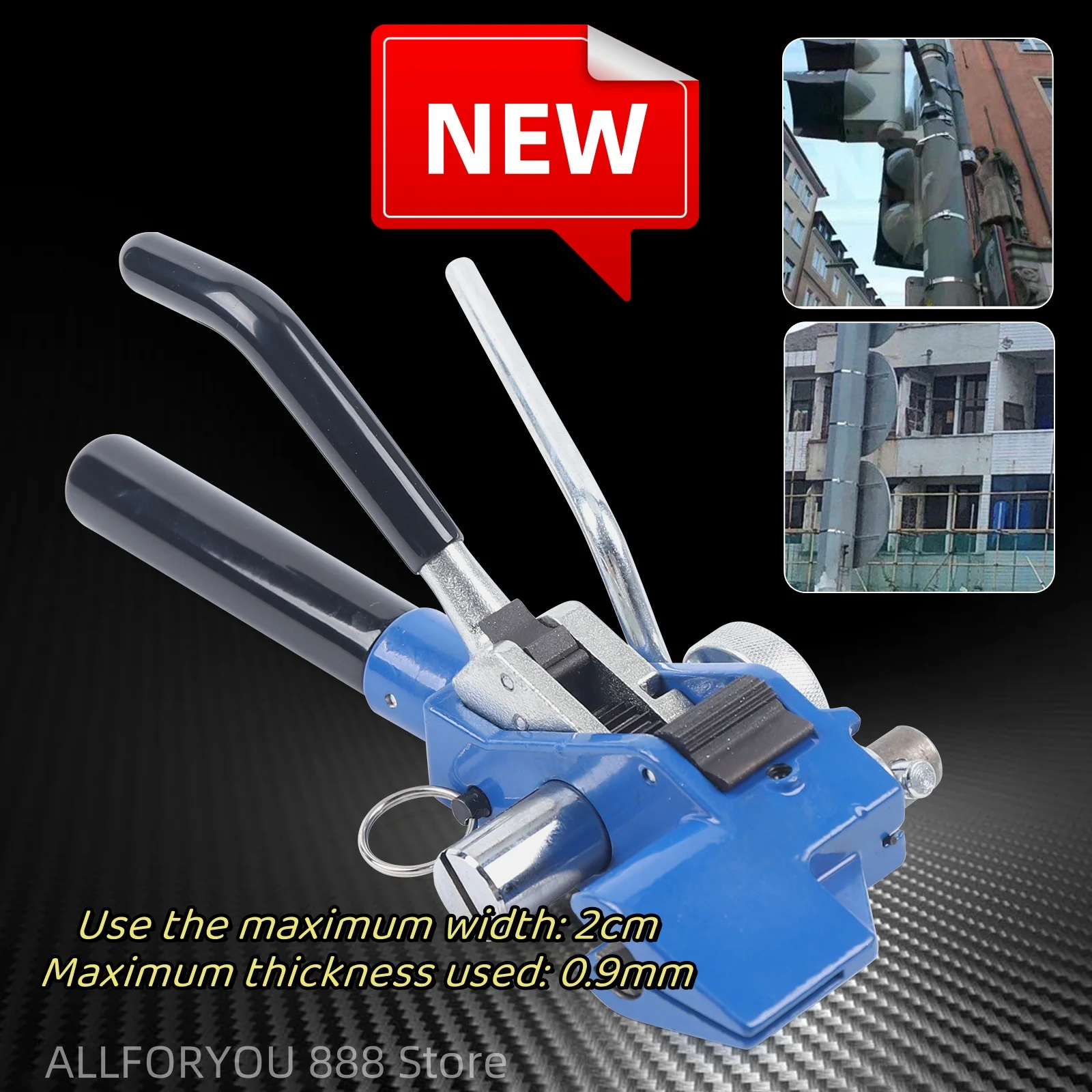 

Stainless Strapping Pliers Tool Metal Wrap Zip Cable Tie Gun Fasten Tool For Power Facilities, Industrial Pipelines, etc