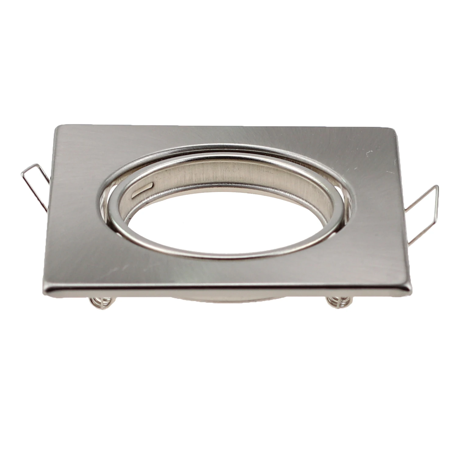 Interior quadrado Metal Downlight Frame, raso montado LED Spotlight montagem, recesso Downlight Frame